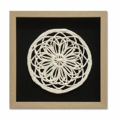 China Modern White Paper 3D Shadow Box Frames With Glass Cover Wall Art Decor for sale