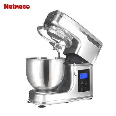 China 5L Beater Ejector Knob Food Mixing Egg Beater Household Kneader Cake Agitator Flour Pizza Dough Mixers Home Appliances for sale