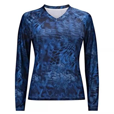 China Wholesale Custom Antibacterial Logo Women's UV Long Sleeve Single Fishing T-Shirt for sale