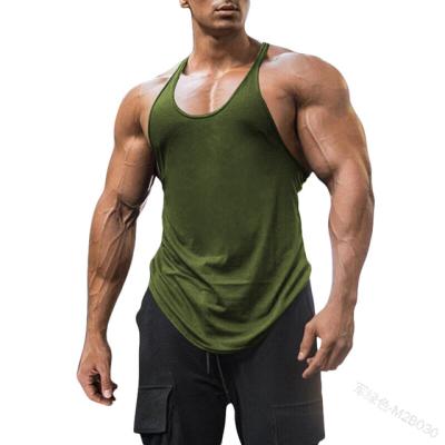 China Stringer Tank Top Men Fashion Fitness Anti-pilling New Summer Tank Tops Gym Casual Bodybuilding Clothing Cotton Sleeveless Shirt for sale