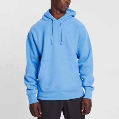 China Custom xxxxl mens blue sky embroidery hoodie fleece 50% cotton 50% polyester hoodies anti-shrink for sale