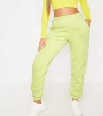 China Fashion Cargo Joggers Top Anti-UV Loose Oversized Loose Jogger Pants Neon Green Women Style for sale