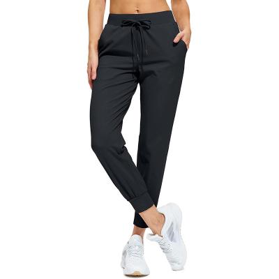 China Logo Lightweight High Waist Pockets Anti-UV Custom Joggers Workout Lounge Pants For Women for sale