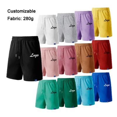 China Custom Anti-Wrinkle Shorts Male Fitness Clothing Cotton Drawstring Mens Sweatpants Sportswear Gym Short Pants for sale