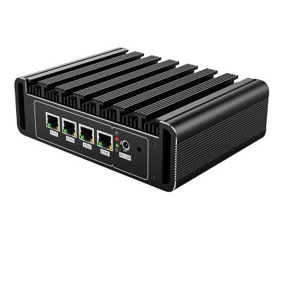 China Cheapest industrial mini PC J1900 RJ45 HD VGA quad core mini PC J1900 RJ45 HD VGA fanless router pfsense firewall 4 LAN mini NUC metal case for sale