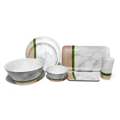 China Stocked new design ramen melamine dishes dinner set tableware LFGB certification for wholesale for sale