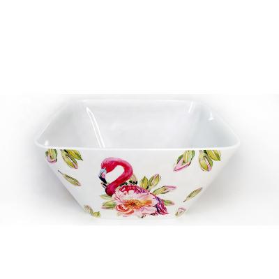 China Stocked Food Grade 100% Melamine Dinnerware Seving Bowl For Restaurant Logo Safety Exported Dinnerware Customized Package Or Customized for sale