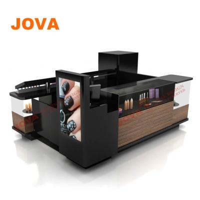 China Stylish Shopping Nail Salon Mall Eyebrow Threading Kiosk Design Forehead Bar for sale