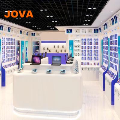 China First Class MDF Mobile Phone Store Display Counters Which Illumination On Bottom for sale