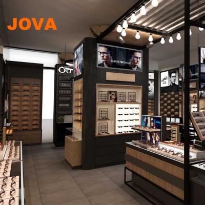 China Retail Multifunctional Glass Sunglasses Display Showcase Sunglasses Show To Showcase Professional Glasses Fitting Store for sale