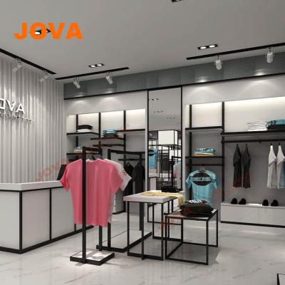 China Concise clothing store shelves / interior design men's clothing store for sale