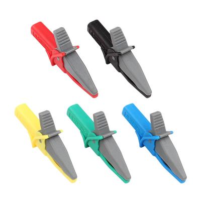 China PA 5 Colors Closed High Current Safe Clip With 4mm Banana Jacket Instrument Test Power Clip for sale