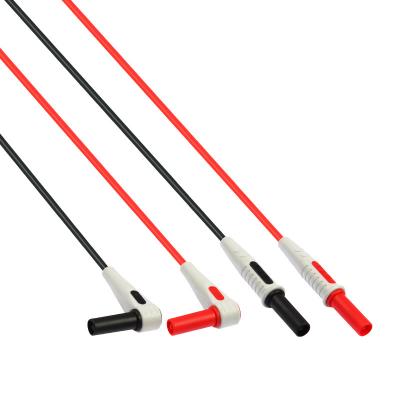 China 1Pair Double Ends Silicone Test Leads Copper Cable for sale