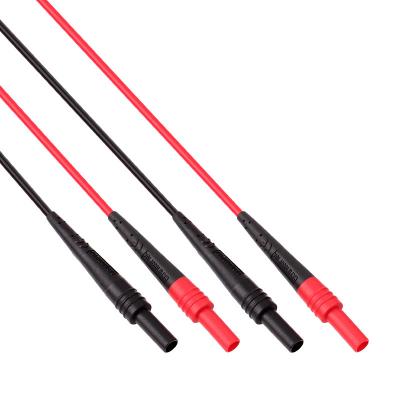 China 1Pair 4mm Copper Double Ends Silicone Test Leads Cable for sale