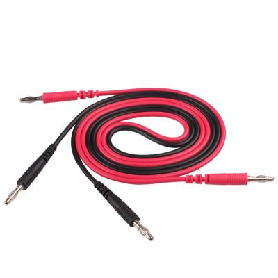 China Other 1 Pair Double Ends Pure Copper Wire Core 4mm Banana Plug Cables Test Line for sale