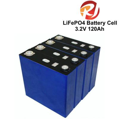 China Deep Cycle life 3.2V 120Ah LiFePO4 Battery Cell Prismatic For Solar / Wind Power Energy Storage for sale