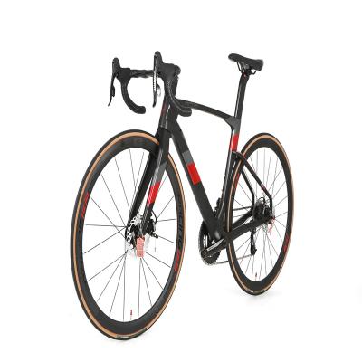 China China Factory New High Modulus Carbon Frameset Cheap Racing Used Road Bikes 700 Clincher 22 Speed ​​Carbon Road Bike Disc Brake for sale