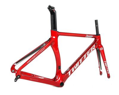 China Chinese Inner-Cables Professional Custom High Quality Painting Bicycle Frame Carbon Road Bike Frame for sale