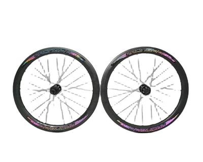 China Road Bikes Chinese Aluminum Alloy Six Holes CR Gear Support Road Bike Disc Brake Carbon Rims Bike Wheelset 700c for sale