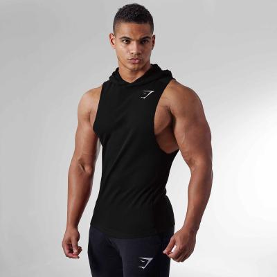 China Breathable Custom Print Bodybuilding Tank Tops Cotton Men Fitness Vest Muscle Guys Vest Sleeveless Vest for sale