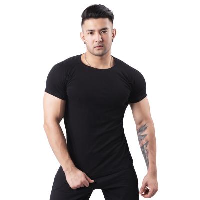 China Men's Gym Sportswear Fitness Sportswear Top Custom Active T-Shirt Breathable Elastic Wear for sale