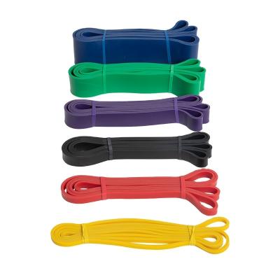 China 100% Natural Latex Sporting Goods 4.5mm Thickness Resistance Bands Loop Natural Latex Bands Loop for sale