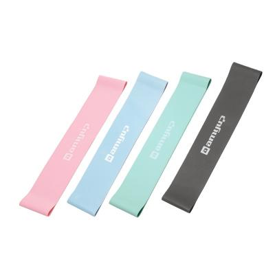 China 100% Natural Natural Latex 100% Latex Resistance Rubber Loop Bands Resistance Bands Yoga Set Exercise Elastic Stretch Blue Pink Fitness for sale