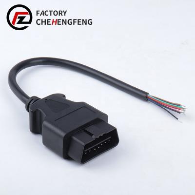 China 90% Car 16pin Extension Cables 90% Open Female Socket OBD2 Car Diagnostic Tools and J1962 Connector Interface Accessories Durable Adapter for sale