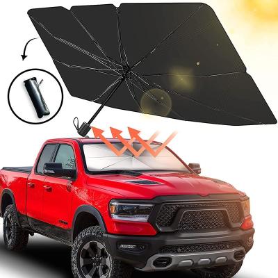 China Lowering Car Front Window Temperatures Car Sun Umbrella Inner Foldable Sunshade Inner Cover UV Protection Front Window Car Accessories for sale