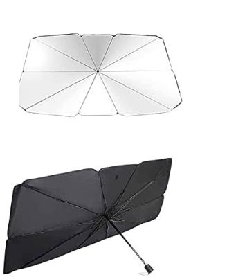 China Lowering Sunshade Interior Car Promotion Summer Car Temperatures Folding Heat Shield Sunshade Front Umbrella for sale