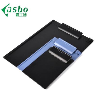 China Shopping Plastic Bulk Clip Board Recycled Plastic Clipboard Restaurant Menu Kids Clipboard Blue for sale