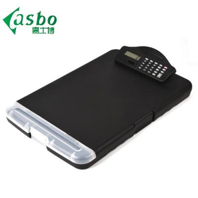 China Best price pp factory pp storage clipboard with calculate for sale