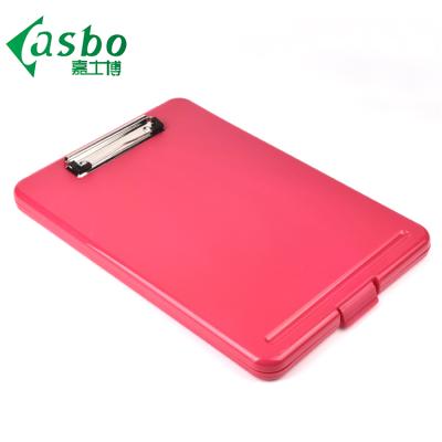 China School China Factory PP Material A4 Size Plastic Storage Clipboard for sale