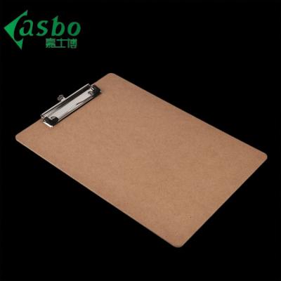 China FC MDF Wooden Clip Kids Writing Board Office Wooden Clipboard for sale