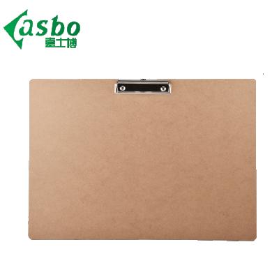 China New Design Brown Wood Board Wood A3 Wooden Clip Board for sale