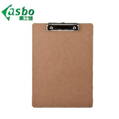 China WordPad Wooden Folder Notepad Folder Mighty Brown FC Clip Board for sale