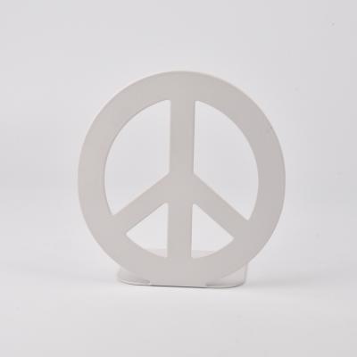 China Metal Plastic White Circular Bookends for sale