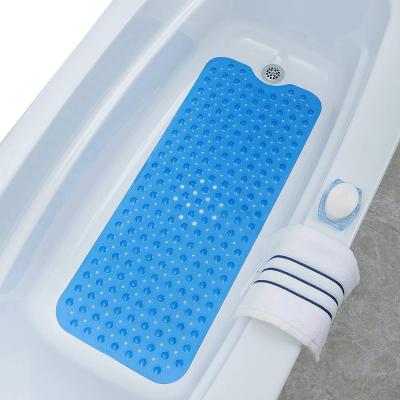 China Hot Sale Manufacturer Hotel Bathroom Products Viable Custom Function Massage Non-slip PVC Tub Bath Mats With Suction Cups for sale