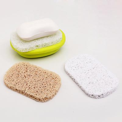 China Prevent Soggy Amazon Hot Selling Custom Logo Factory To Prevent Soggy Creative Non-slip PVC Soap Dish Mat Protective Soap Saver for sale