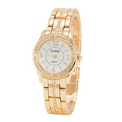 China Non-Specific Custom Logo Digital Sensitive Main Dial Japan MOVT Plating Gold Brand Ladies Watch Clock Diamond Feminine Women Watch Wrist Watch for sale