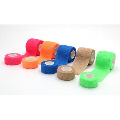 China Wholesale Bulk Customizable Colorful Elastic Wrap Cohesive Bandage for sale