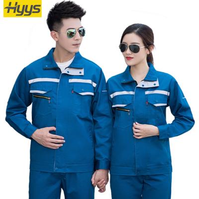 China Spring And Autumn Breathable Workwear Polyester Cotton Collar Comic Customized Worker Uniform for sale