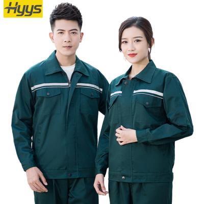 China Comfortable with thin polyester cotton reflective brand working suit for spring and autumn work wear for men and women for sale