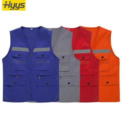 China Invest Line Reflective Cotton Work Vest Clothing Cool Men Boys Invest Construction Work Suit Uniform Wear for sale