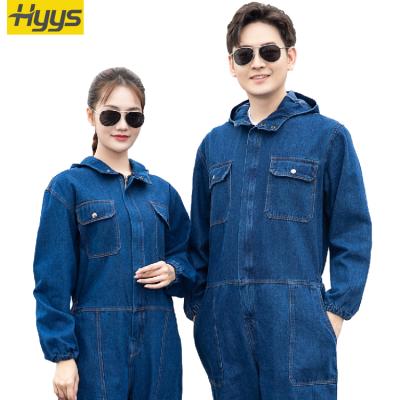 China Soft/Breathable/Wear-Resistant Men's Denim Workwear China Work Coveralls For Men's Clothing Pants Suit Denim Work Coveralls for sale