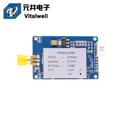 China VW321A 232ttl 433MHz 2km uart transmitter wireless data transmission wireless module for sale