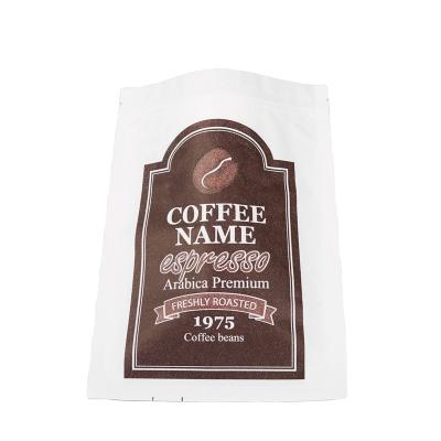 China Custom Resealable White Kraft Paper Biodegradable Zip Lock Bags Fully Biodegradable Compostable PLA Doypack for sale