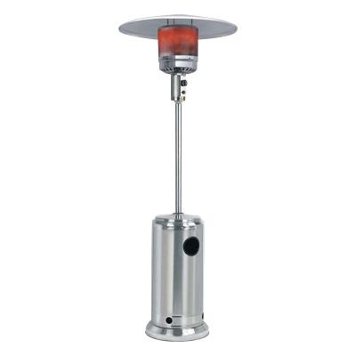 China Outdoor Tabletop Gas Stored Heater Garden Gas Flame Glass Tube Pyramid Hot Sale Patio Heater for sale