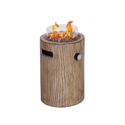 China Stocked Popular Custom Modern Cement Fire Pit Burner Bio Ethanol Tabletop Fireplace for sale