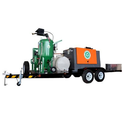 China Abrasive Blast Rust Cleaning Movable DB500 Sandblasting Equipment Sandblasting Tanks Cabinet Sandblaster for sale